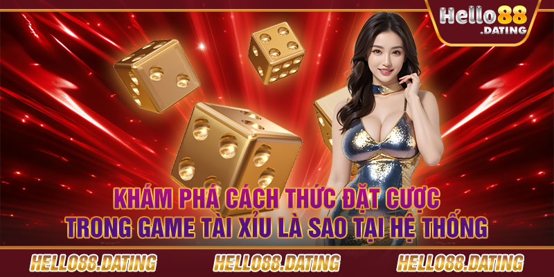 Khám phá cách thức đặt cược trong game tài xỉu là sao tại hệ thống.